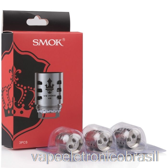 Bobinas De Substituição Vape Eletronico Smok Tfv12 Prince 0,15ohm V12 Prince-x6 Bobinas